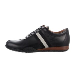Bally Mens Frenz Black Calf Skin Sneakers